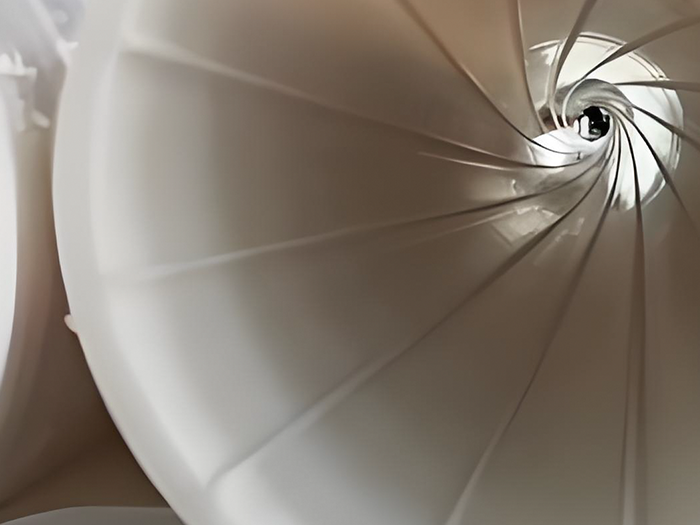 DN160实壁内螺旋静音管